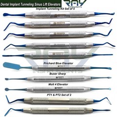 10 Pcs Dental Periodontal Tunneling Procedure Kit Implant Surgery Instruments