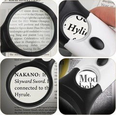 3 LED Light 45X Handheld Magnifier Reading Magnifying Glass Lens Jewelry Loupe