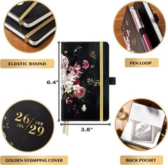 -2029 Pocket Planner/Calendar – JUL. – JUN. 2029, 3.8″ x 6.4″, 3 Year Monthly