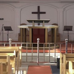 67″ Wide Church Pulpit Deluxe Podium Lectern Debate Speech Wedding Event Funeral