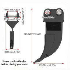 New Hydraulic Thumb Clamp Kit Small Digger Attachment for1-1.8Ton Mini Excavator