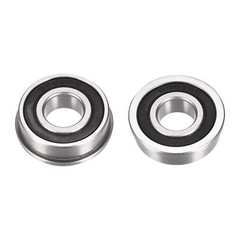 4Pack F6202-2RS 15mmx35mmx11mm Flange Ball Bearing Both Side Sealed Chrome Steel