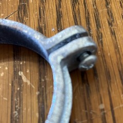 2-1/4″ – 2-1/2” Road Hinged Galvanized Split Ring Pipe Hanger Clamp Qty-6 (NEW)