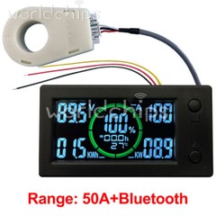 DC0-300V 50A/100A/200A/400A Bluetooth Voltage Current Power Energy Coulomb Meter