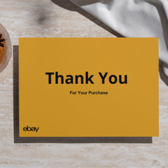 200 Thank You Cards For ebay Sellers – Red, Yellow, Green, and Blue