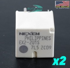 2pcs- EX2-2U1S, MFR= NEC/ Tokin, Automotive Relays, SPDT, Momentary, 12VDC, 30A