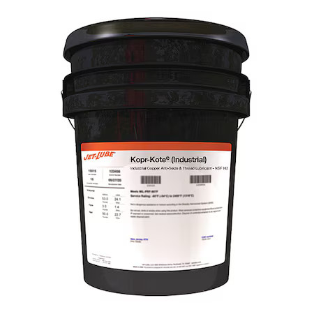 Jet-Lube 10092 Anti-Seize, General Purpose, Pail, 2.5 Gal, Copper Base, 1800