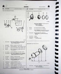 IH International 91 Combine Parts Manual Catalog & Attachments