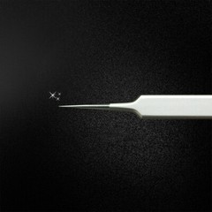 2pcs/set Precision Stainless Steel Straight Curved Ultra Thin Fly Line Tweezers