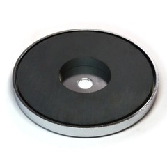 5-Pack 2″ RB50 C8 Ceramic Ferrite Round Base Magnet Anti-Corrosion Chrome