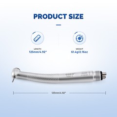 COXO CX207-A Dental Fiber Optic High Speed Handpiece Air Turbine Anti-retraction