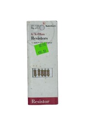 Authentic RadioShack Carbon Film Resistor 4.7K-Ohm 1/2-Watt 5% (Pk of 5) 2711124