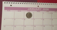 (2) TWO -2026 Monthly 3-Hole Spiral Office HOME School ~ NOTEBOOK CALENDAR 11X8