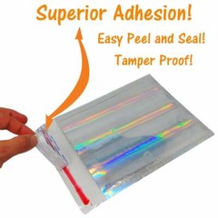 8.5×12″ Metallic Bubble Mailers Pink, Teal, Black, Holographic, 8×12 Envelopes