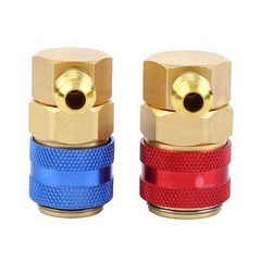 Manifold Adapter Set AC Quick Coupler 1/4″ SAE R134A High Low Side