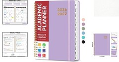 Monthly & Weekly Planner 2026-2027, A5 Size for Easy Organization & Goal Setting