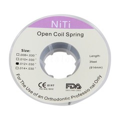 Orthodontic Dental Braces Niti Open Coil Spring Dia.012 Inch/.030 Inch 914mm OR