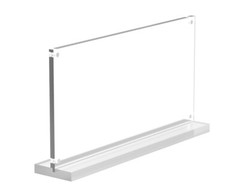 10×5″ Clear Picture Frame Transparent Sign Holder Logo Block Signage Holder