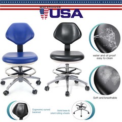 Sillón de unidad dental Luz LED Control de computadora PU Compensar más Taburete