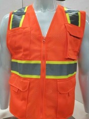 Two Tone High Visibility Reflective Safety Vest in various colors (X-Small-5XL)