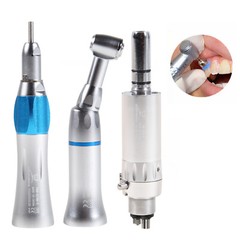 Dental Slow Low Speed Handpiece Contra Angle Straight Air Motor 2/4 Holes E-Type