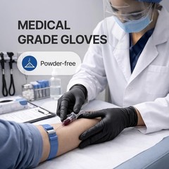 Vinyl Synthetic Exam Gloves, 4 Mil, Latex Free Disposable Gloves for Medical,…
