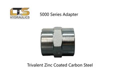 1/4″ Female Pipe x 1/4″ Female Pipe Hydraulic Adapter 5000-04-04 Carbon Steel