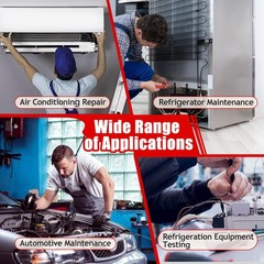 HVAC Refrigerant Leak Detector, Heated Diode Sensor, Battery Powered Halogen …