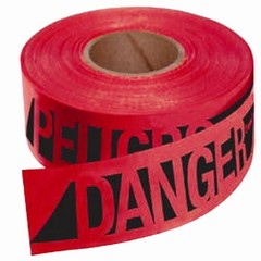 Empire Level 76-0604 500’x3″ Reinforced Construction Grade DANGER/PELIGRO – Tape