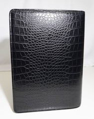 VTG Franklin Covey Day One Classic 7-Ring Planner Faux Alligator Leather Black