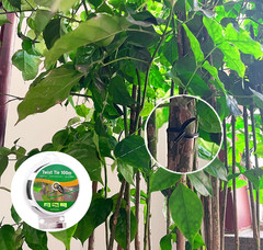 Twist Tie, 328 Feet (100M),Black Cable Ties with Cutter, Black Twist Ties，Garden