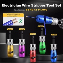 Wire Stripper Electrician Drill Electrical Wire Stripping Twisting Upgrade Tools