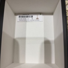 Authentic GUCCI Empty Gift Box Black White Italy w/ paperwork 3.5×2.5×4″