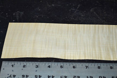 Curly Maple Raw Wood Veneer Sheet 4 x 45 inches 1/42nd 4669-71