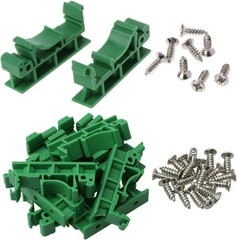 Easy-to-Install 10 Pack PCB DIN Rail Mounting Holders – Lightweight & Reliable