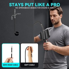 10ft 5ft Endoscope Camera 2Way 360° Industrial Inspection Articulating Borescope
