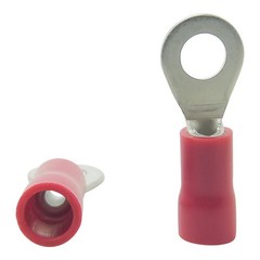 Insulated Ring Crimp Terminals Electrical Cable Connector Red Blue Yellow