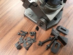 4″ PRECISION TILTING ROTARY TABLE w. ER32 collet chuck adapter #TTSK-100ER32