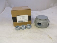 APPLETON GRJS100 1″ EXPLOSION PROOF MALL IRON CONDUIT OUTLET BOX