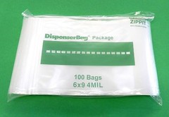 500 6×9 Reloc Zippit 4Mil Clear Heavy Duty Seal Top Lock Bags 4 mil Thick 6 x 9″