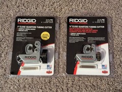 RIDGID 1″ No.101 and 3/4″ No.104 USA Close Quarters Tubing Cutters