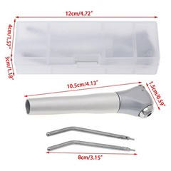 1-10 Set Dental Air Water Spray Triple 3 Way Syringe Handpiece with 2 Nozzles