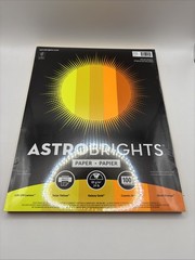91530 Astrobrights Paper Solar Sparks Asst Yellows 8.5 X 11″ 24 lbs 100 Sheets