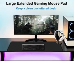 Mouse Pad Gaming, Extra Large Mousepad with 31.5L x 11.8W inches, Black