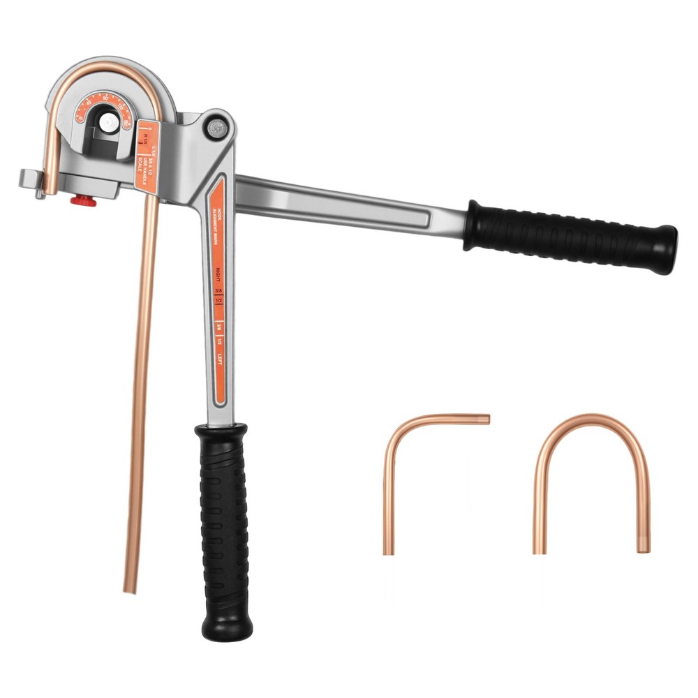 Uimoso 3-in-1 Lever Pipe Tube Bender for 1/4″, 3/8″, 1/2″ O.D., 0-180° Angles