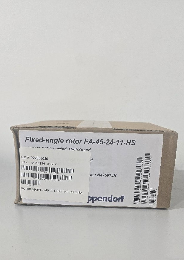 New Eppendorf FA-45-24-11-HS Fixed Angle Rotor with Lid