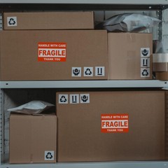 Fragile Stickers 2×3 3×5 Fragile Label Sticker Handle With Care Mailing 500/Roll