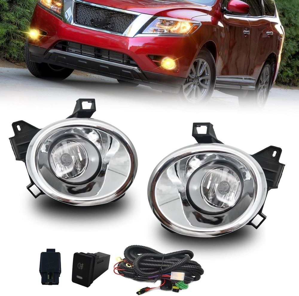 Fog Lights for 2013-2016 Nissan Pathfinder Fog Lights with Halogen Bulbs & Assem