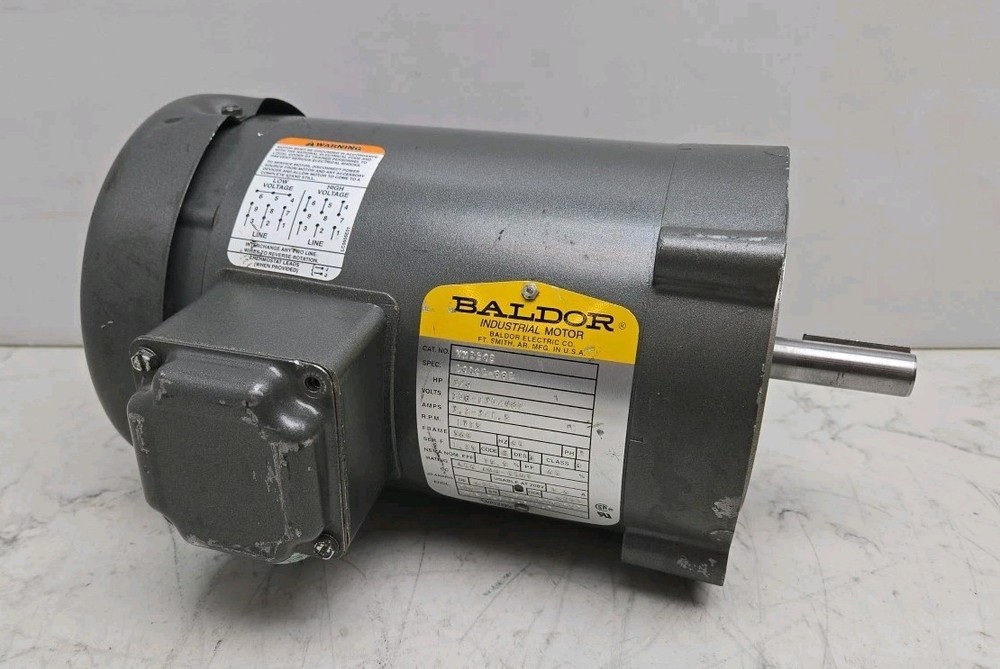 Baldor VM3542 Reliance Industrial Motor 3/4 Hp 3Ph 1725Rpm 208-230/460 Used LT4
