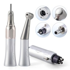 Jinme Dental Low Speed Handpiece Set 4H External Contra Angle Straight Air Motor